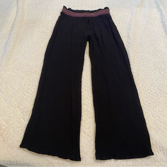 west loop Pants & Jumpsuits Flowy Black Beach Pants Size M Poshmark